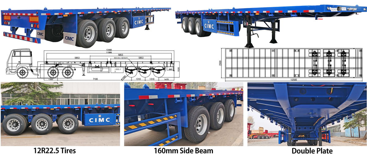 What are the Characteristics of a CIMC Flatbed Trailer?