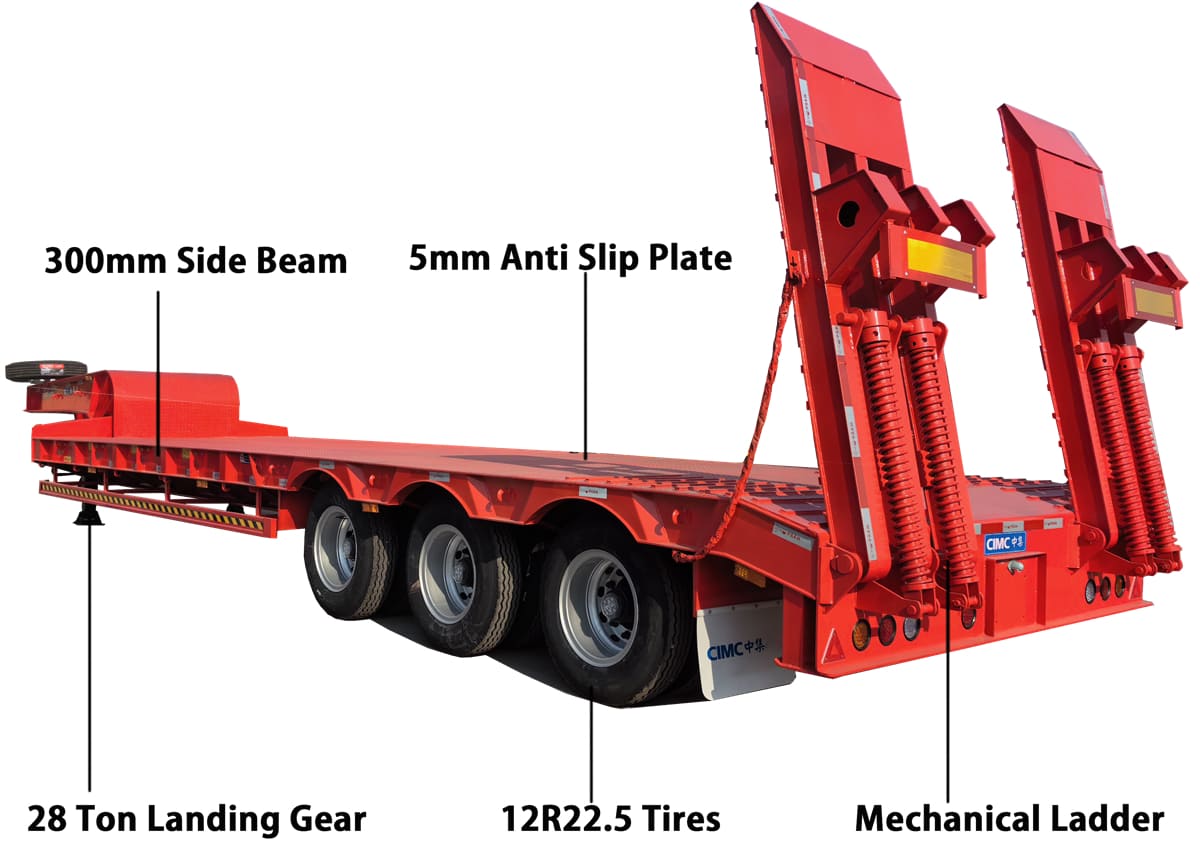 Advantage of CIMC Low Bed Trailer