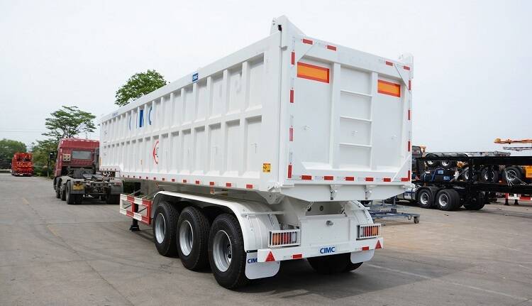 CIMC 3 Axle Semi Dump Trailers for Sale in Chile