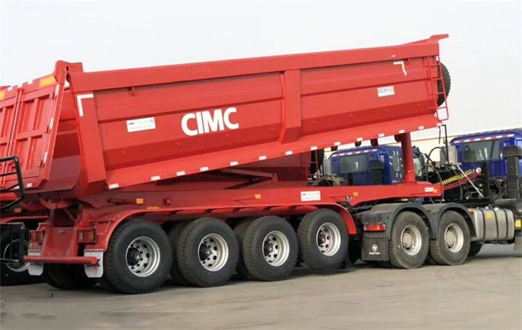 4 fuwa axles hydraulic dumper trailer