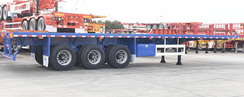 Tri Axle Flatbed Trailer for Sale in Ghana - CIMC Trailers