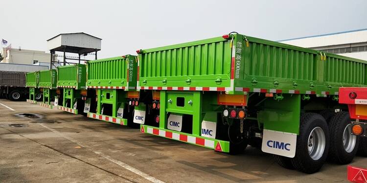 Semi Trailer with Side Wall