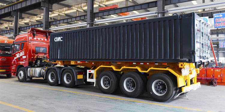 Skeletal tipper trailer 