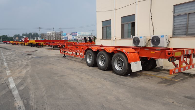 skeleton semi trailer