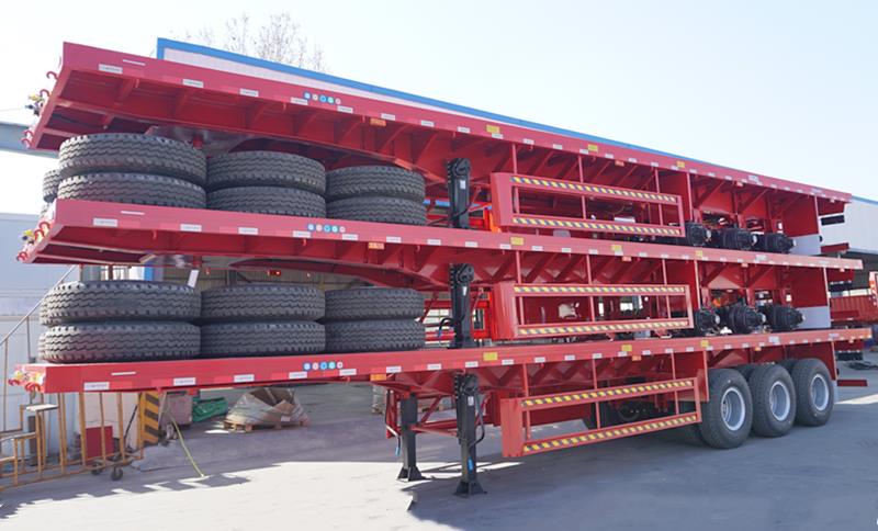 Tri Axle 40 Foot Flatbed Trailer