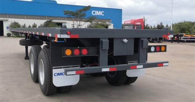  CIMC 2 axle 40ft semi truck flatbed trailer