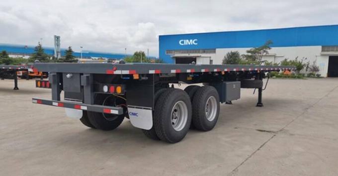  CIMC 2 axle 40ft semi truck flatbed trailer