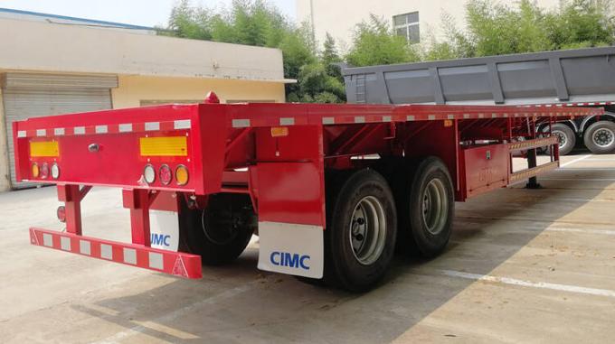 CIMC 2 Axle 40 ft Container Flatbed Semi Trailer 