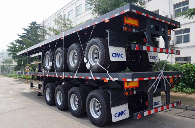 4 Axle 40ft Semi Flatbed Trailers for Sale - CIMC