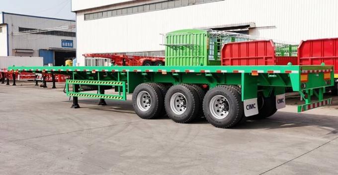CIMC 40ft Tri Axle Flatbed Semi Trailer Manufacturer