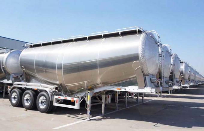 30 Cubic Meters Aluminium Alloy Lime Powder Cement Tanker Trailer