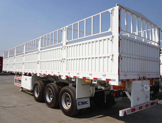 CIMC 3 Axle Livestock Cargo Fence Semi Trailer for Sale