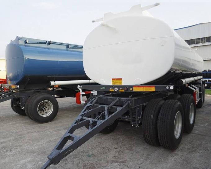 CIMC 3 Axles 20CBM Drawbar Fuel Tanker Trailer for Sale In Zambia