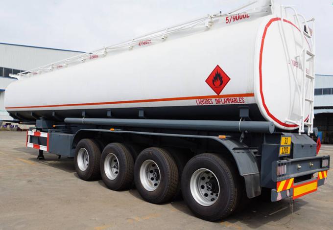 CIMC 4 Axle 45000 Liters Monoblock Gasoline Tanker Truck Trailer for Sale