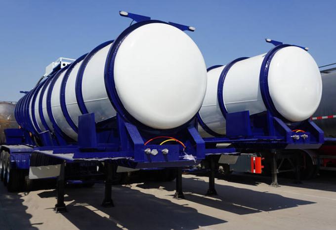 CIMC 3 Axle 19cbm Sulfuric Chemical Acid Liquid Tanker Trailer for Sale