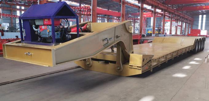 CIMC 4 Axle Heavy Duty Removable Detachable Gooseneck Lowboy Trailer for Sale