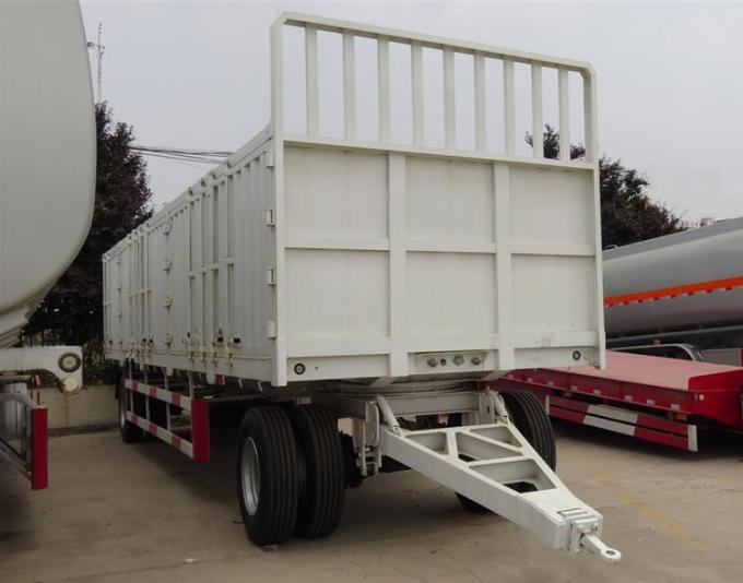 2 Axle 30 Ton Side Wall Drawbar Full Trailer For Sale-CIMC Trailer