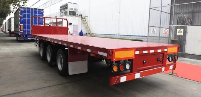 CIMC 2 Axle 20ft Container Flatbed Cargo Full Drawbar Trailer for Sale