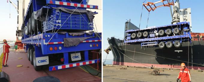 CIMC 3 Axle 40ft Container Transport Flat Body Bed Platform Trailer