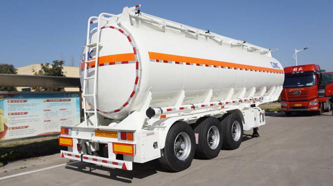 3 Axle 40000 Liters Stainless Steel Diesel Fuel Tank Trailer CIMC Manufacturer