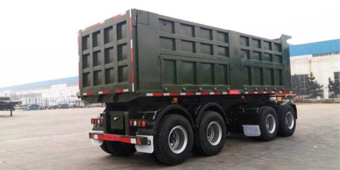 4 Axle Hydraulic 35Cbm Drawbar Tipper Trailer for Sale-CIMC Trailer