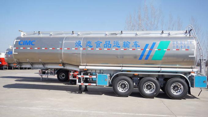 CIMC 46000 Liters Stainless Steel Milk Tanker Trailer for Sale