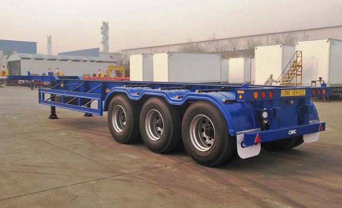 Used Container Chassis Skeleton Semi Trailer for Sale Near Me-CIMC