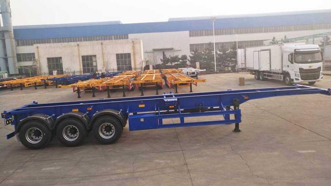 Used Container Chassis Skeleton Semi Trailer for Sale Near Me-CIMC