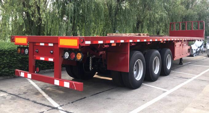 3 Axle 40 Foot Container 60 Tons Flatbed Semi Trailer for Sale - CIMC