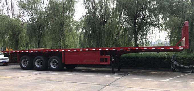 3 Axle 40 Foot Container 60 Tons Flatbed Semi Trailer for Sale - CIMC