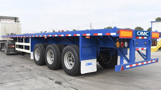CIMC 3 Axle 40ft Container Transport Flat Body Bed Platform Trailer