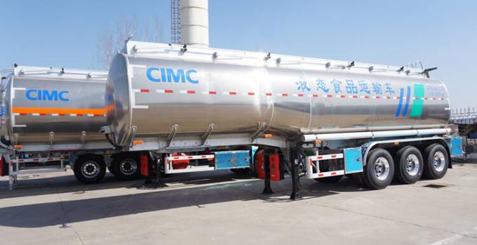 CIMC 46000 Liters Stainless Steel Milk Tanker Trailer for Sale