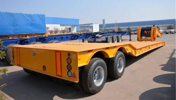 CIMC 2 Axles Removable Gooseneck Lowboy Trailer Manufacturers