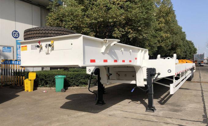 CIMC 3 Axle 40Ton Lowbed Loader Trailer Truck Transport For Sale
