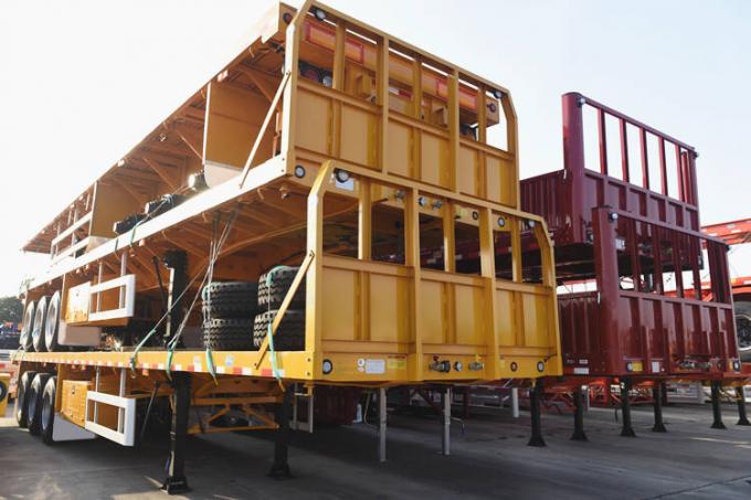 3 Axle Shipping Container Flatbed Semi Trailer for Sale - CIMC Trailers