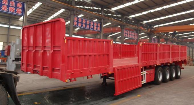 4 Axle 60T High Side Trailer Price For Sale-CIMC Manufacturer
