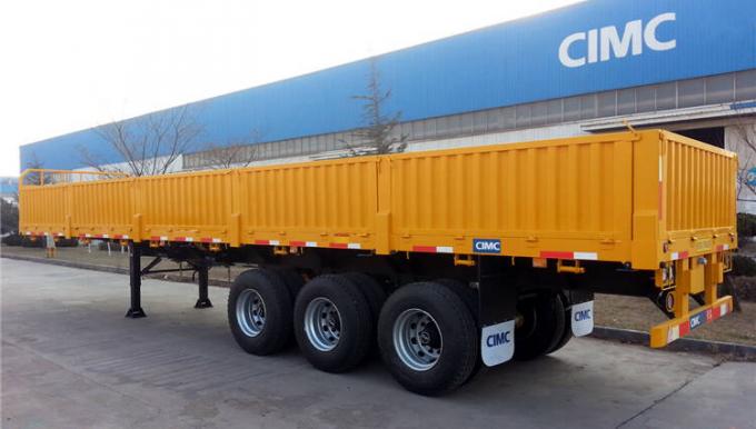 CIMC 80Ton Drop Side Trailer 3 Axle For Sale Manufacturer In Tanzania