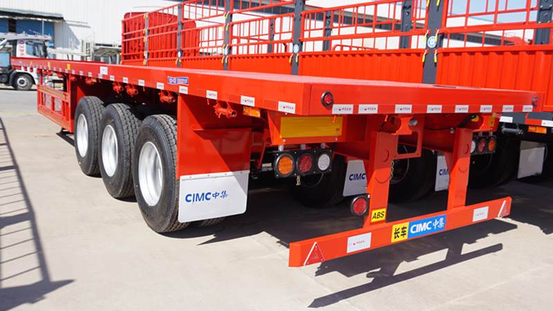 CIMC 3 Axle 40ft Flatbed Semi Trailer for Sale Manufacturer