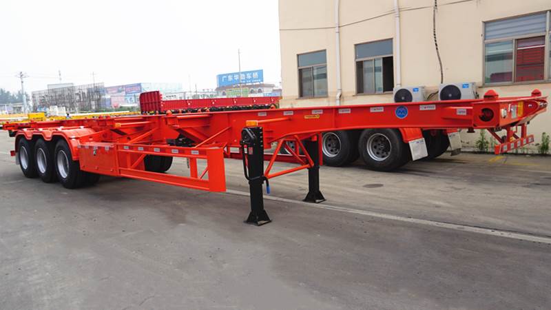 3 Axle 40ft Container Chassis Skeletal Trailer-CIMC Manufacturer