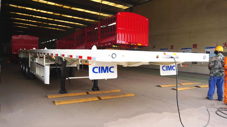 CIMC 3 Axle 40ft Flatbed Container Trailer