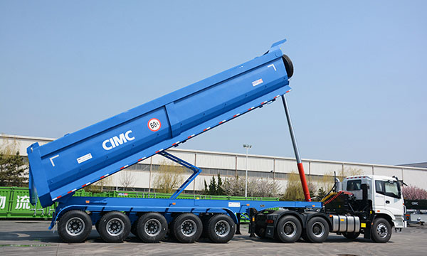 CIMC 5 Axle End Dump Trailer for Sale in Zambia