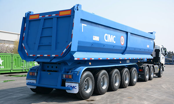 CIMC 5 Axle End Dump Trailer for Sale in Zambia