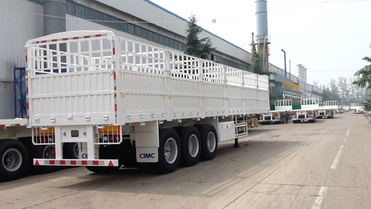 China CIMC Fence Cargo Truck Semi Trailer for Sale