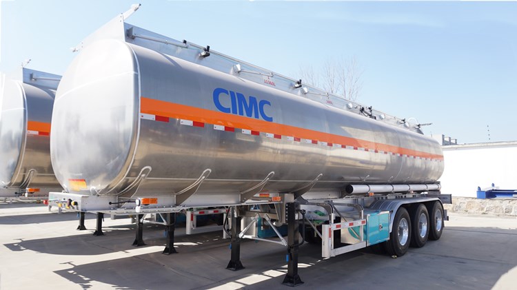 CIMC Fuel Tanker Trailer of Aluminium for Sale In Senegal SNKLC