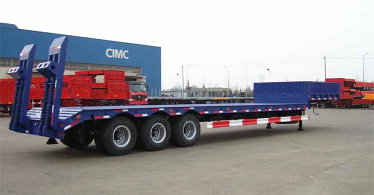 80 Ton Tri Axle Low Loader Trailer for Sale