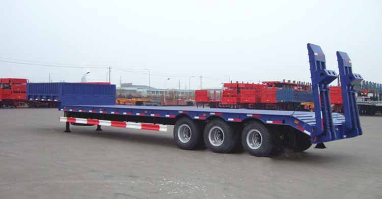 80 Ton Tri Axle Low Loader Trailer for Sale