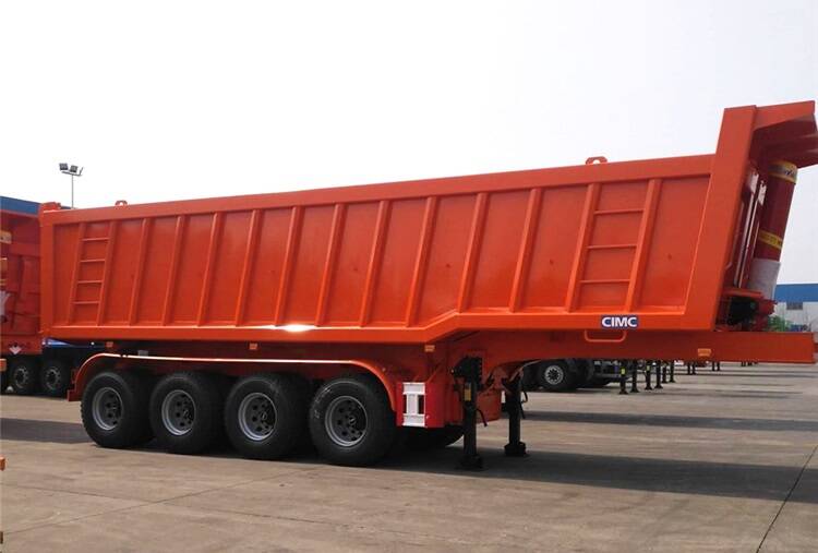 CIMC 4 Axle 30CBM End Dump Trailer for Sale in Senegal Dakar