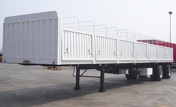 2 Axle Sidewall Truck Trailer for Sale in Madagascar - TITAN Vehicle