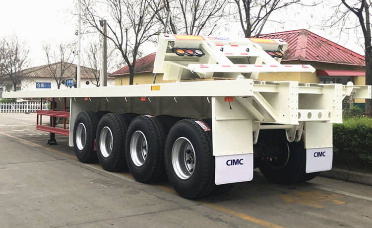 4 Axle Flat Top Semi Trailer for Sale in Malawi - CIMC Trailers