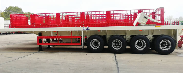 4 Axle Flat Top Semi Trailer for Sale in Malawi - CIMC Trailers